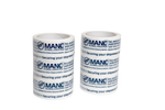 Manc Global Branded Acrylic Packing Tape (48mm X 91m) - Pack of 6